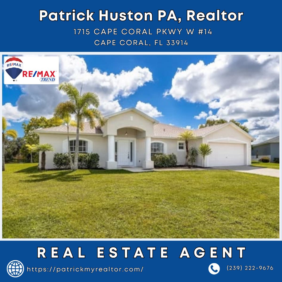 Real Estate Agent in Cape Coral - Patrick Huston PA, Realtor