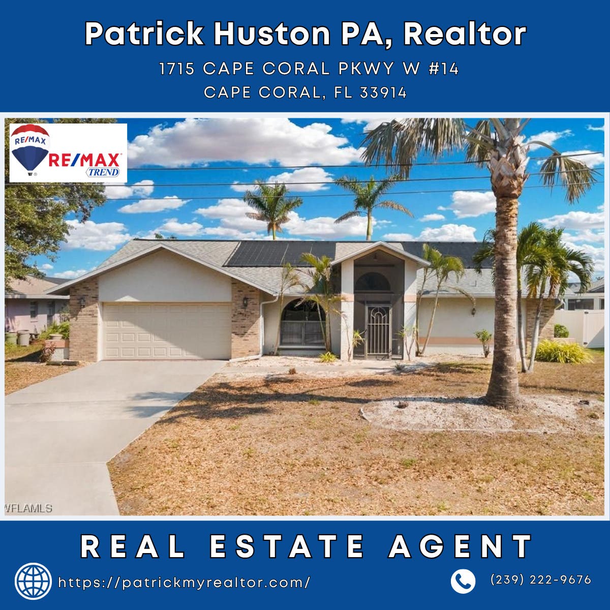 Real Estate Agent in Cape Coral - Patrick Huston PA, Realtor