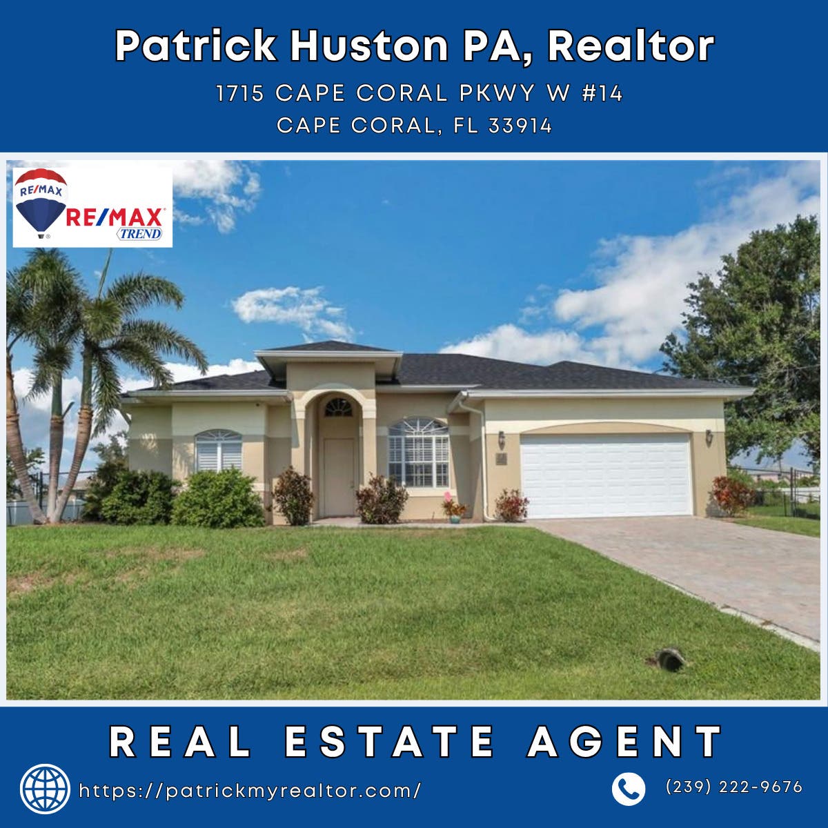 Real Estate Agent in Cape Coral - Patrick Huston PA, Realtor