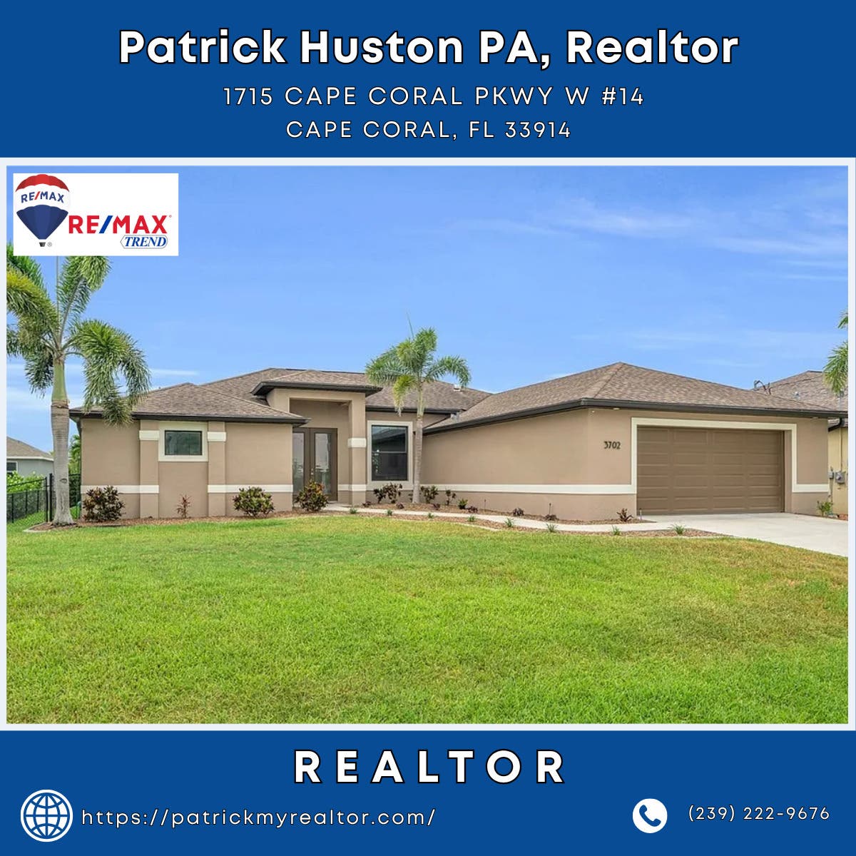 Realtor in Cape Coral - Patrick Huston PA, Realtor