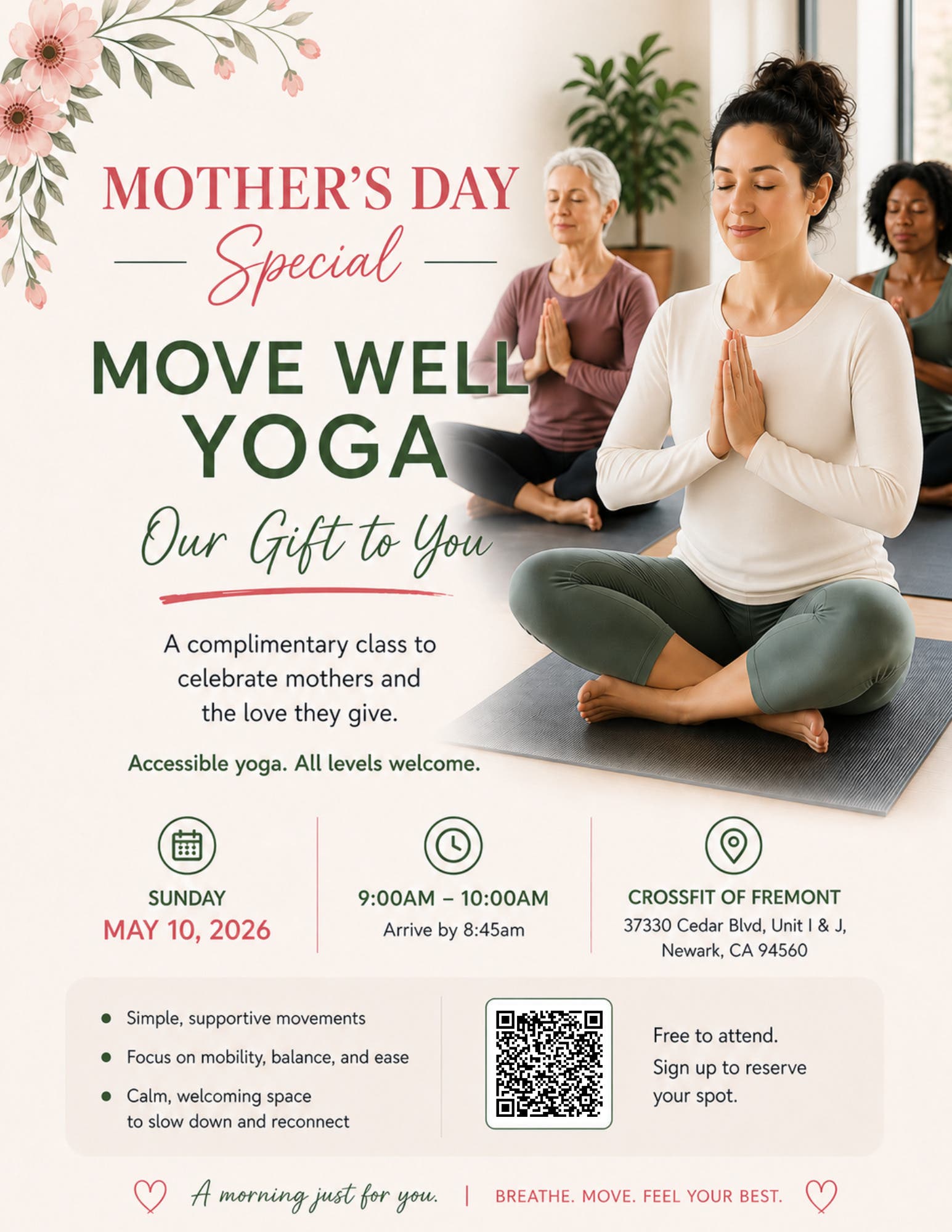 Mother's Day Special Free Yoga Class
