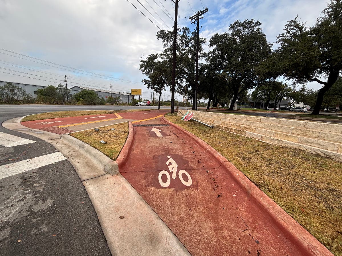 A pedestrian path.