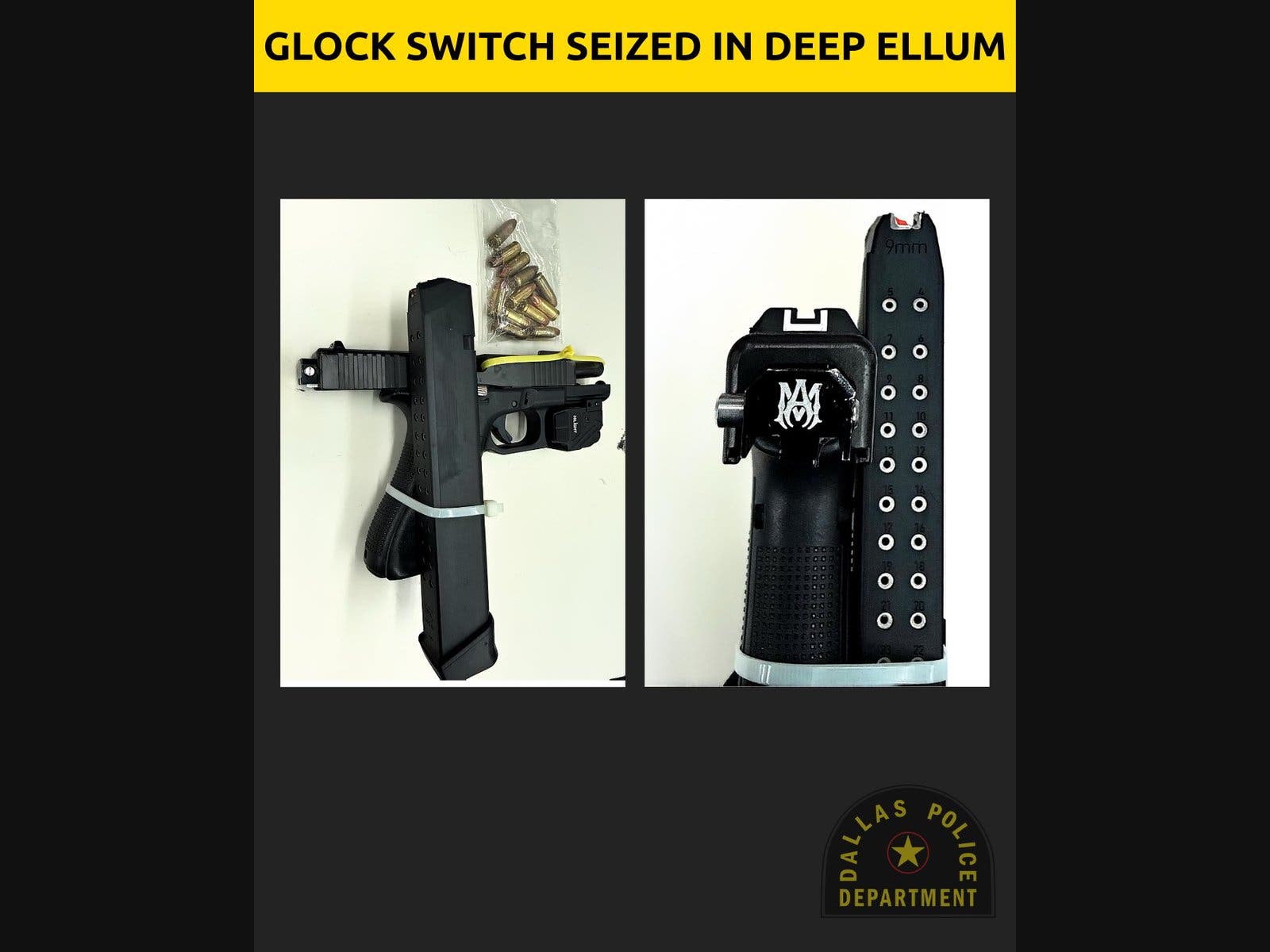 The seized Glock switch.