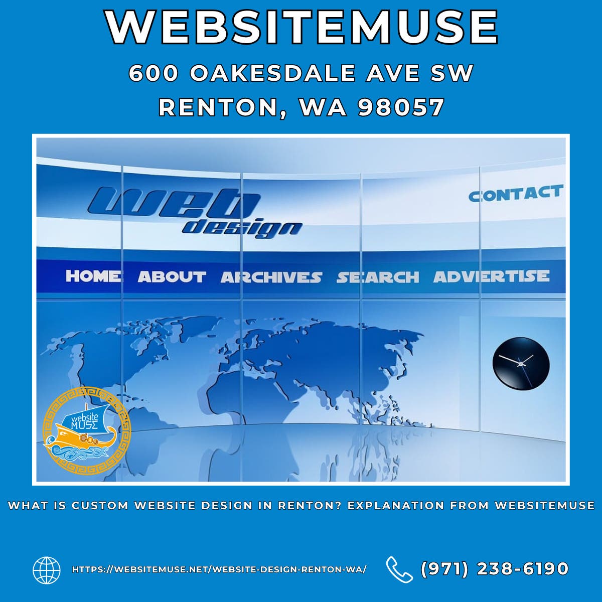 What Is Custom Website Design in Renton? Explanation From Websitemuse