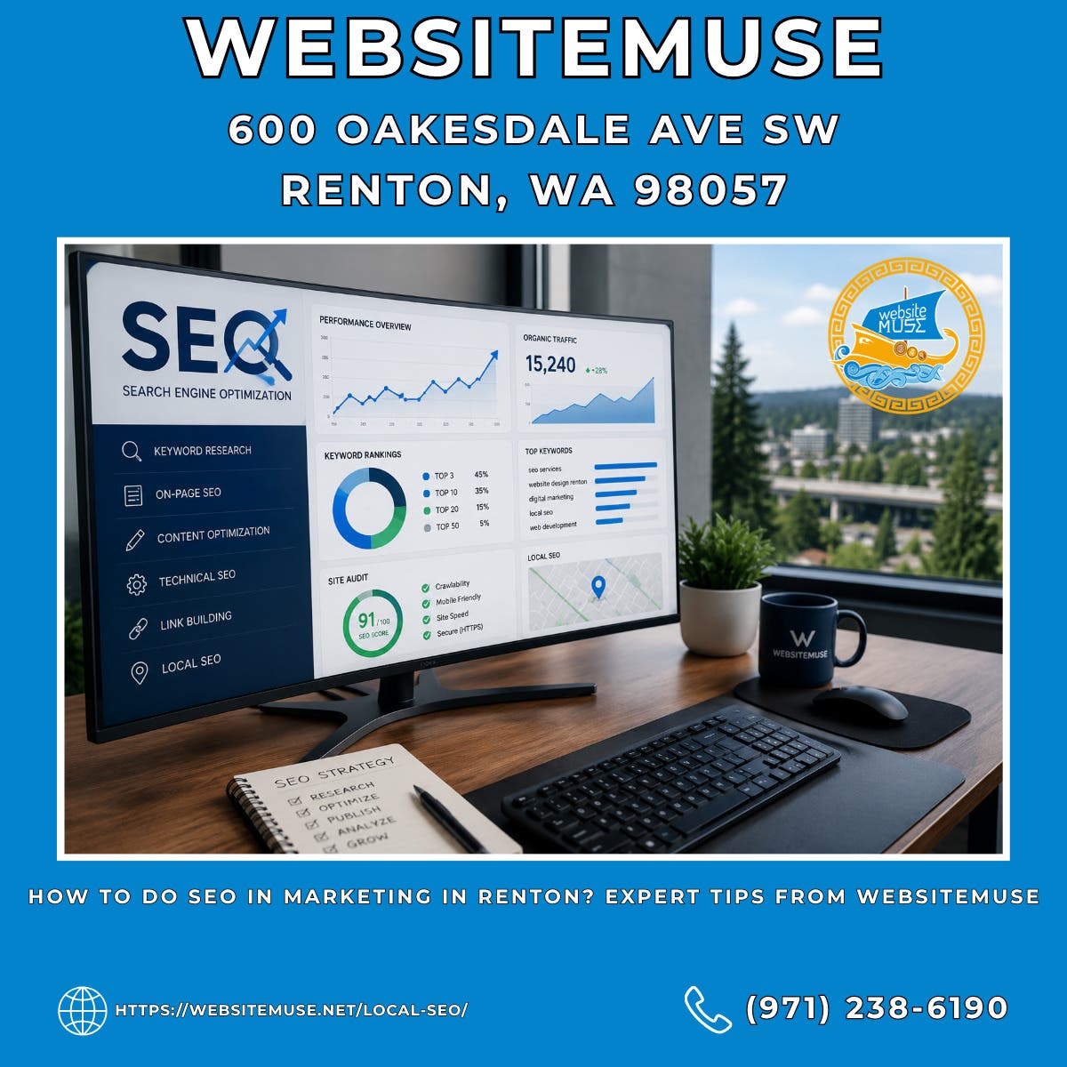 How to Do SEO in Marketing in Renton? Expert Tips From Websitemuse