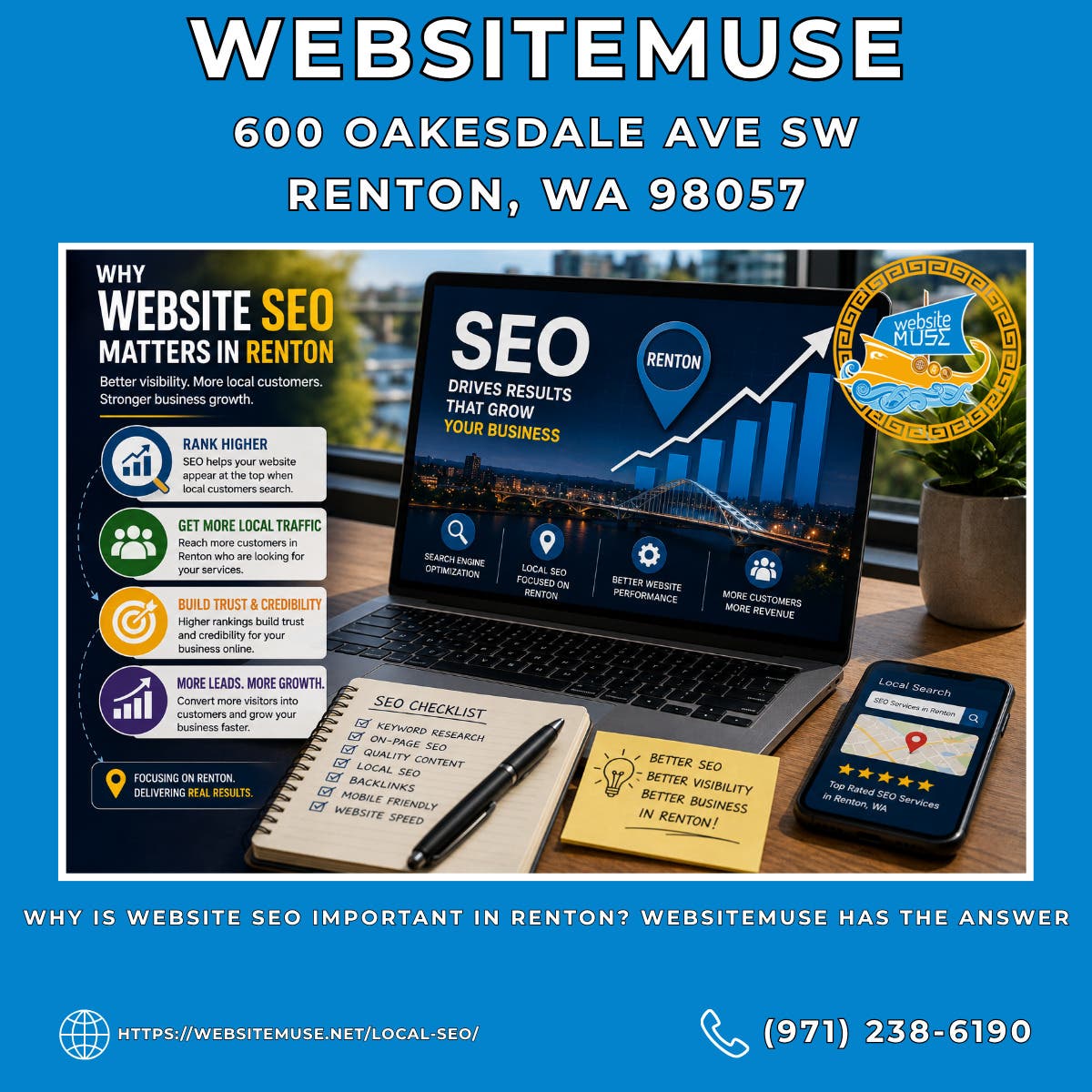Why Is Website SEO Important in Renton? Websitemuse Has the Answer