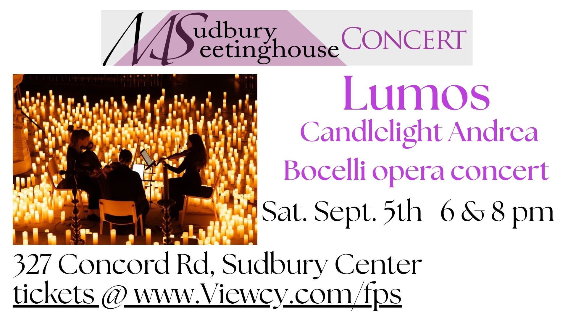 Lumos Candlelight Andrea Bocelli Opera Concert