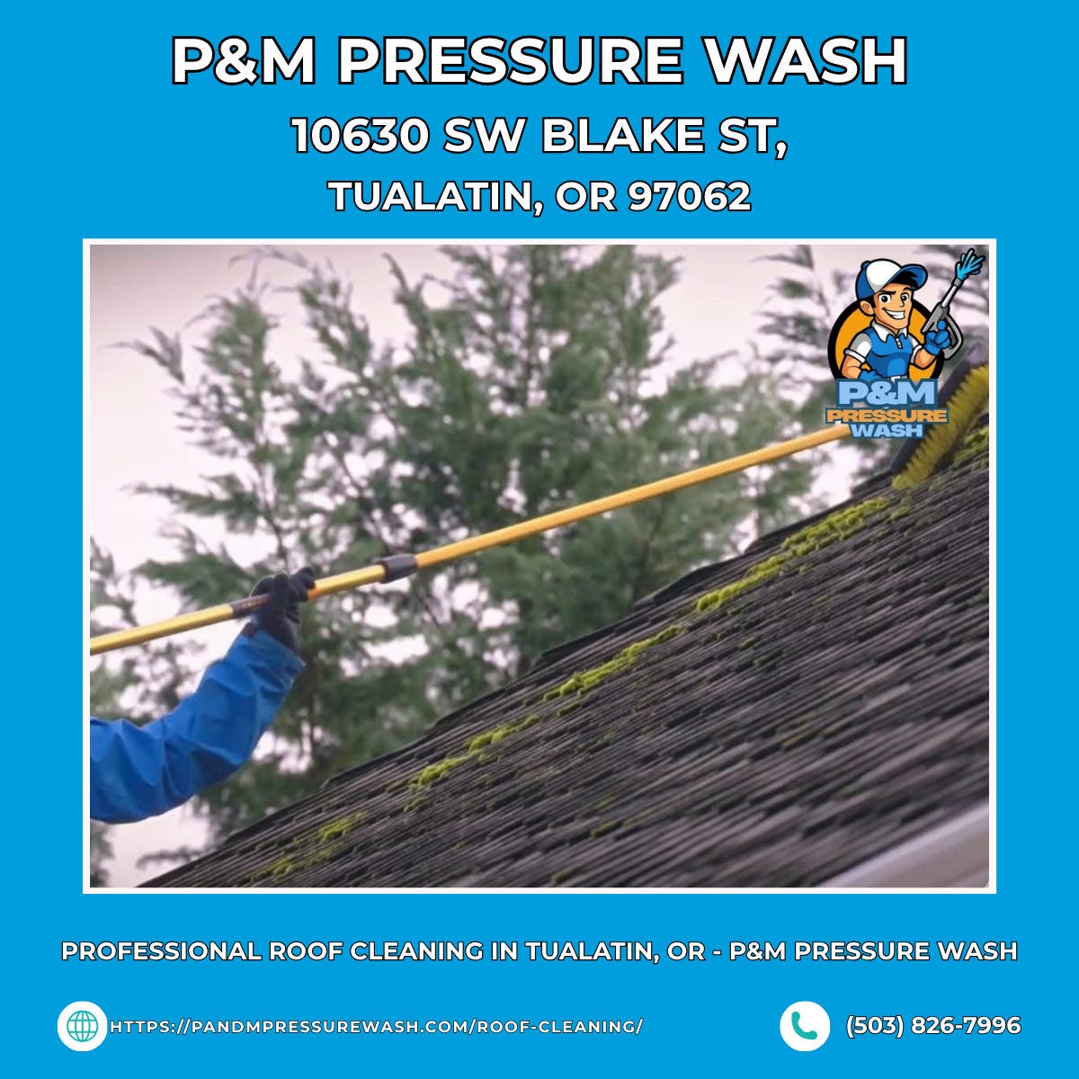 Professional Roof Cleaning in Tualatin, OR - P&M Pressure Wash