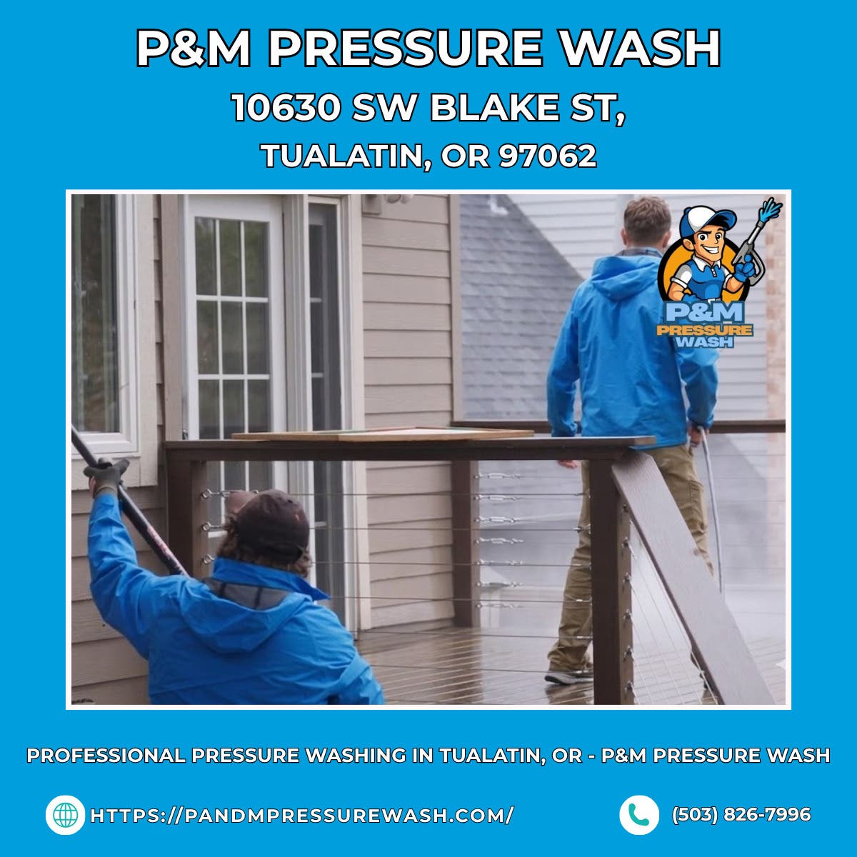 Professional Pressure Washing in Tualatin, OR - P&M Pressure Wash