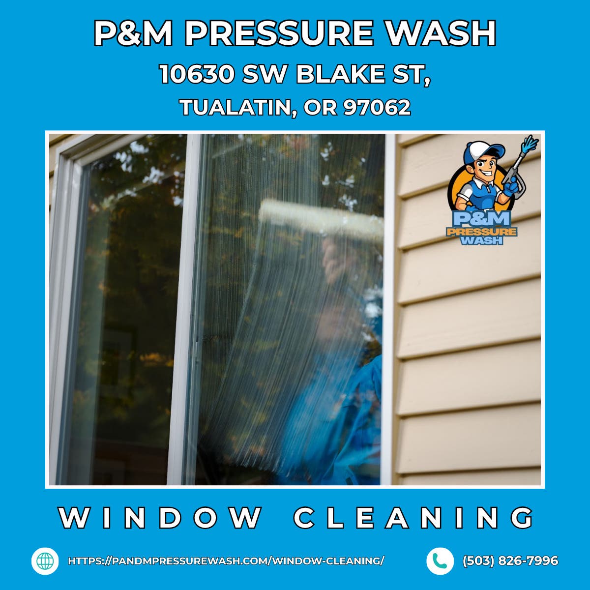 Window Cleaning in Tualatin - P&M Pressure Wash