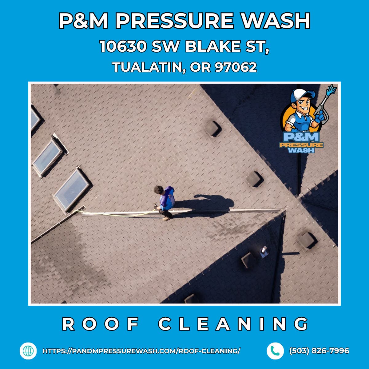 Roof Cleaning in Tualatin - P&M Pressure Wash