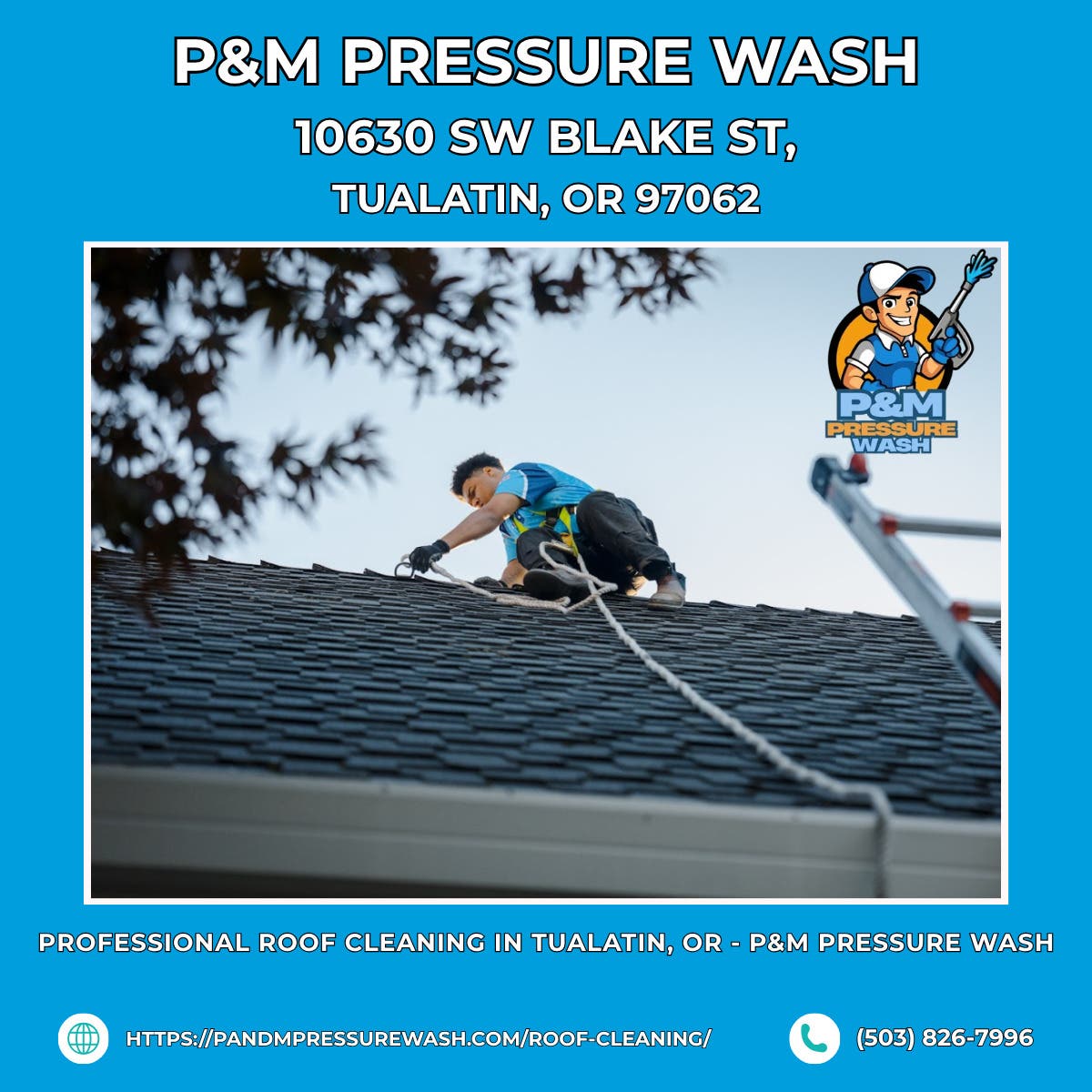 Professional Roof Cleaning in Tualatin, OR - P&M Pressure Wash