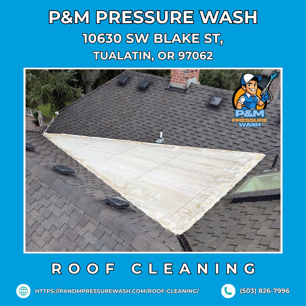 Roof Cleaning in Tualatin - P&M Pressure Wash