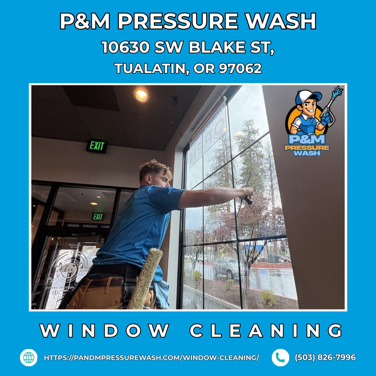 Window Cleaning in Tualatin - P&M Pressure Wash