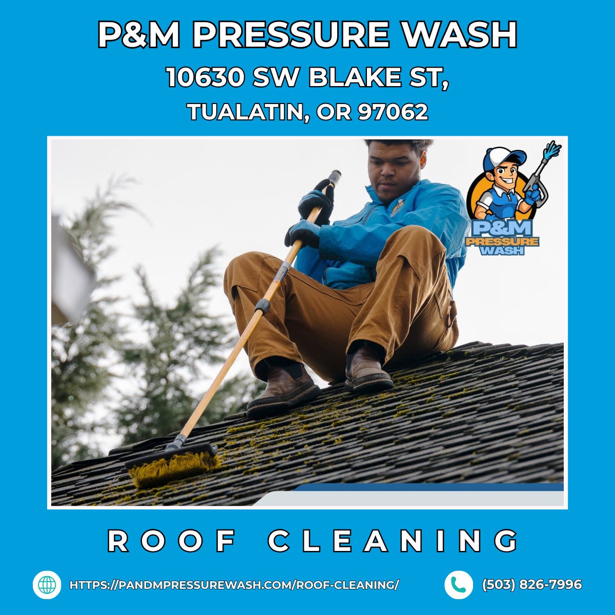 Roof Cleaning in Tualatin - P&M Pressure Wash