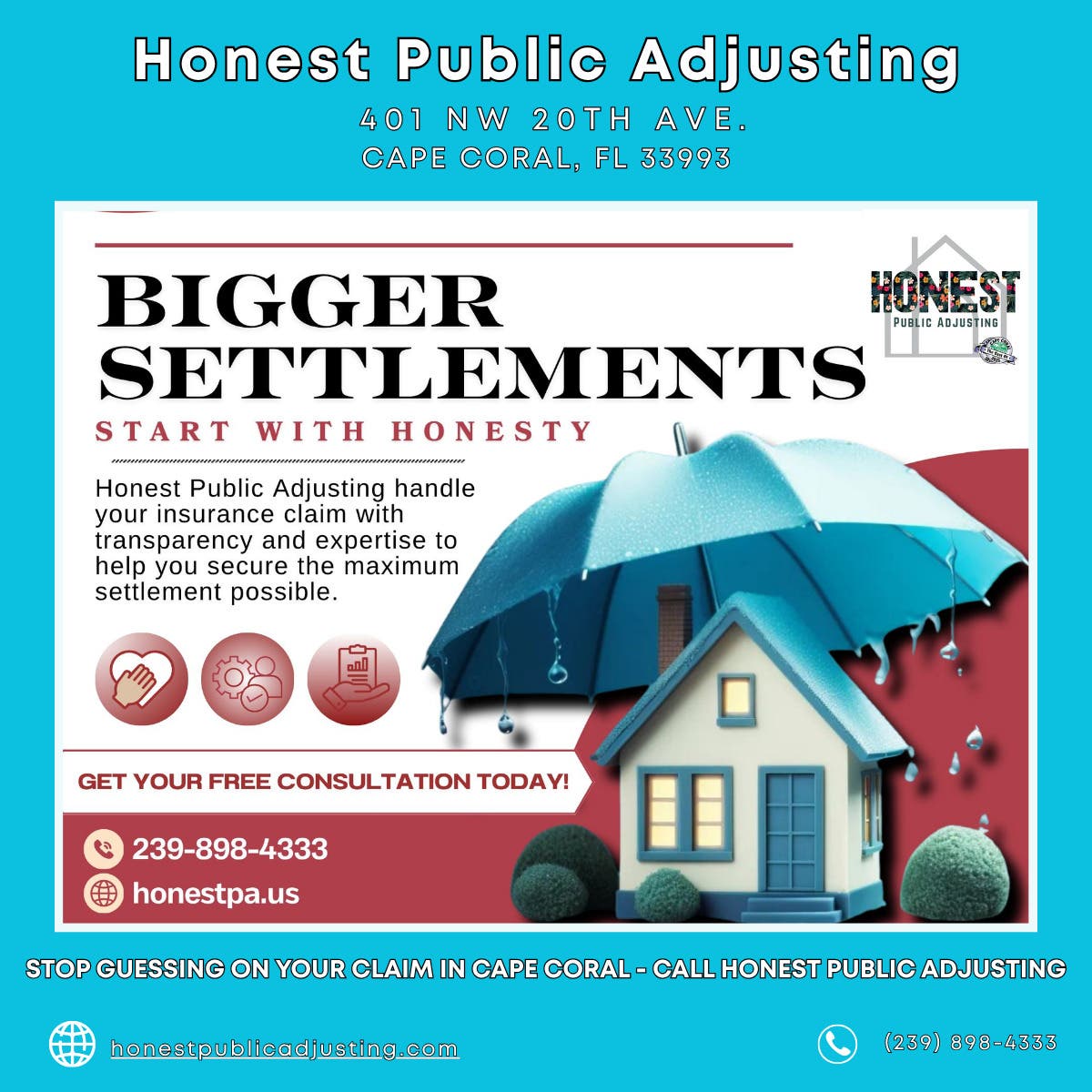 Stop Guessing on Your Claim in Cape Coral - Call Honest Public Adjusting