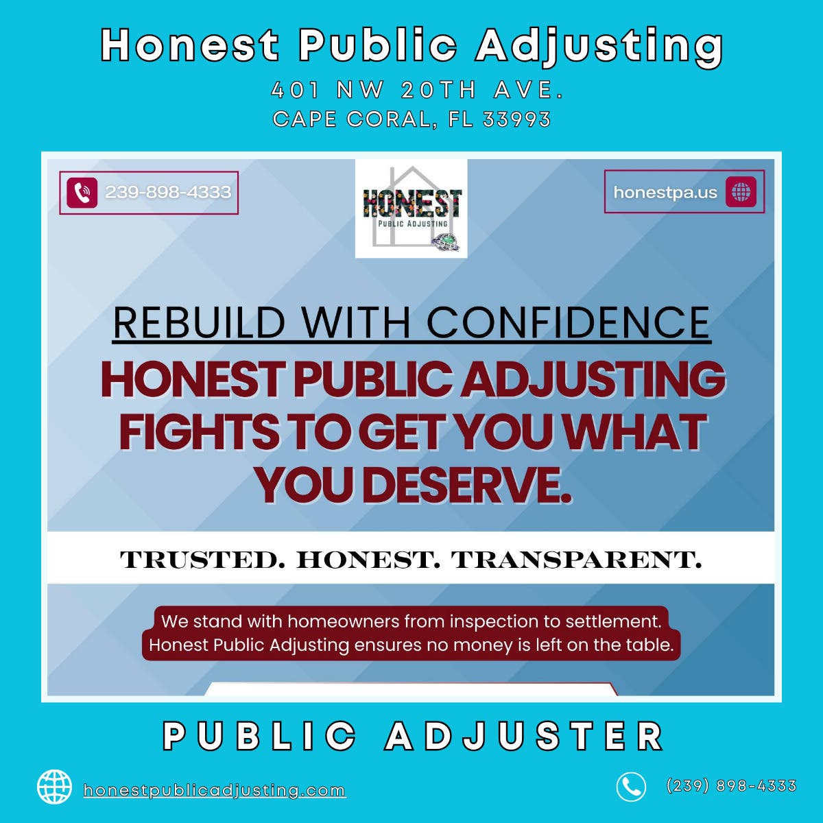 Public Adjuster in Cape Coral - Honest Public Adjusting