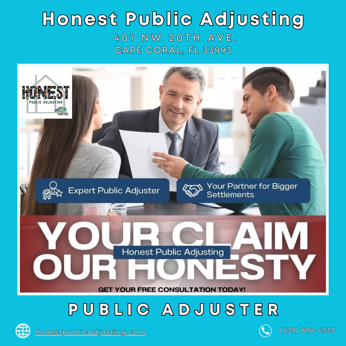 Public Adjuster in Cape Coral - Honest Public Adjusting