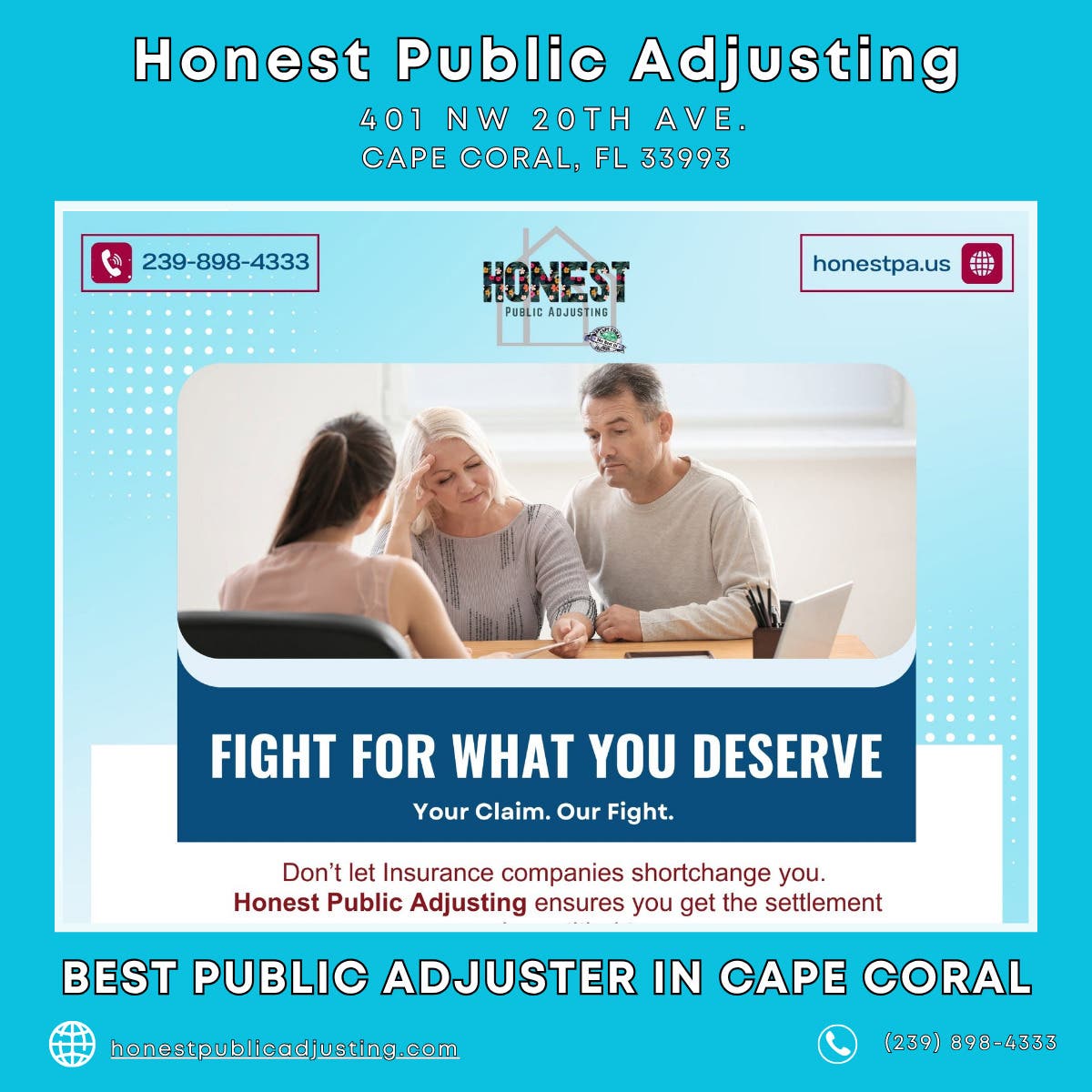 Best Public Adjuster in Cape Coral - Honest Public Adjusting