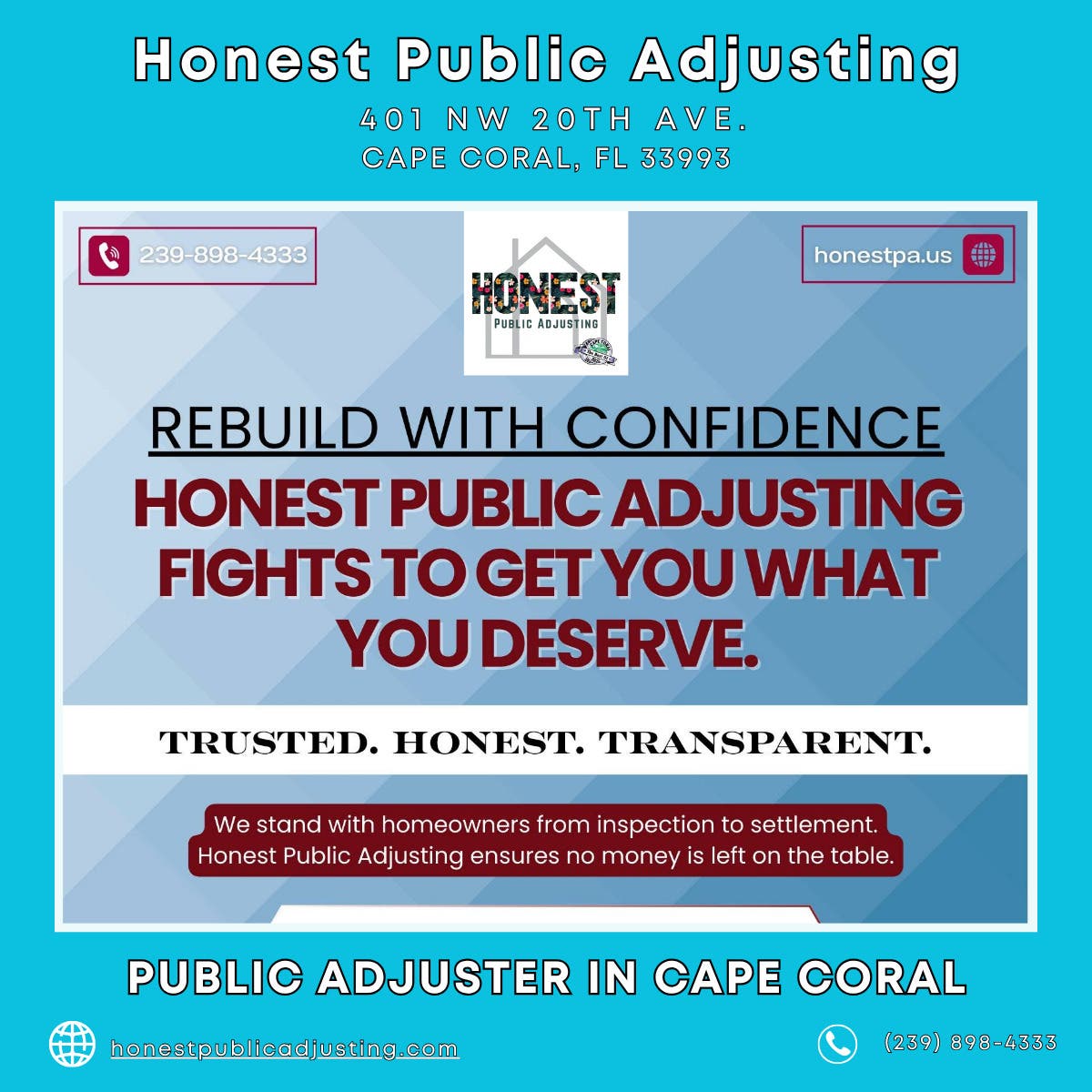 Public Adjuster in Cape Coral - Honest Public Adjusting