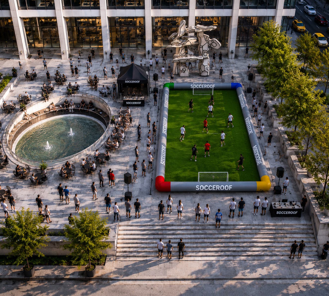 FIFA Finals x Socceroof Wall Street World Cup Takeover