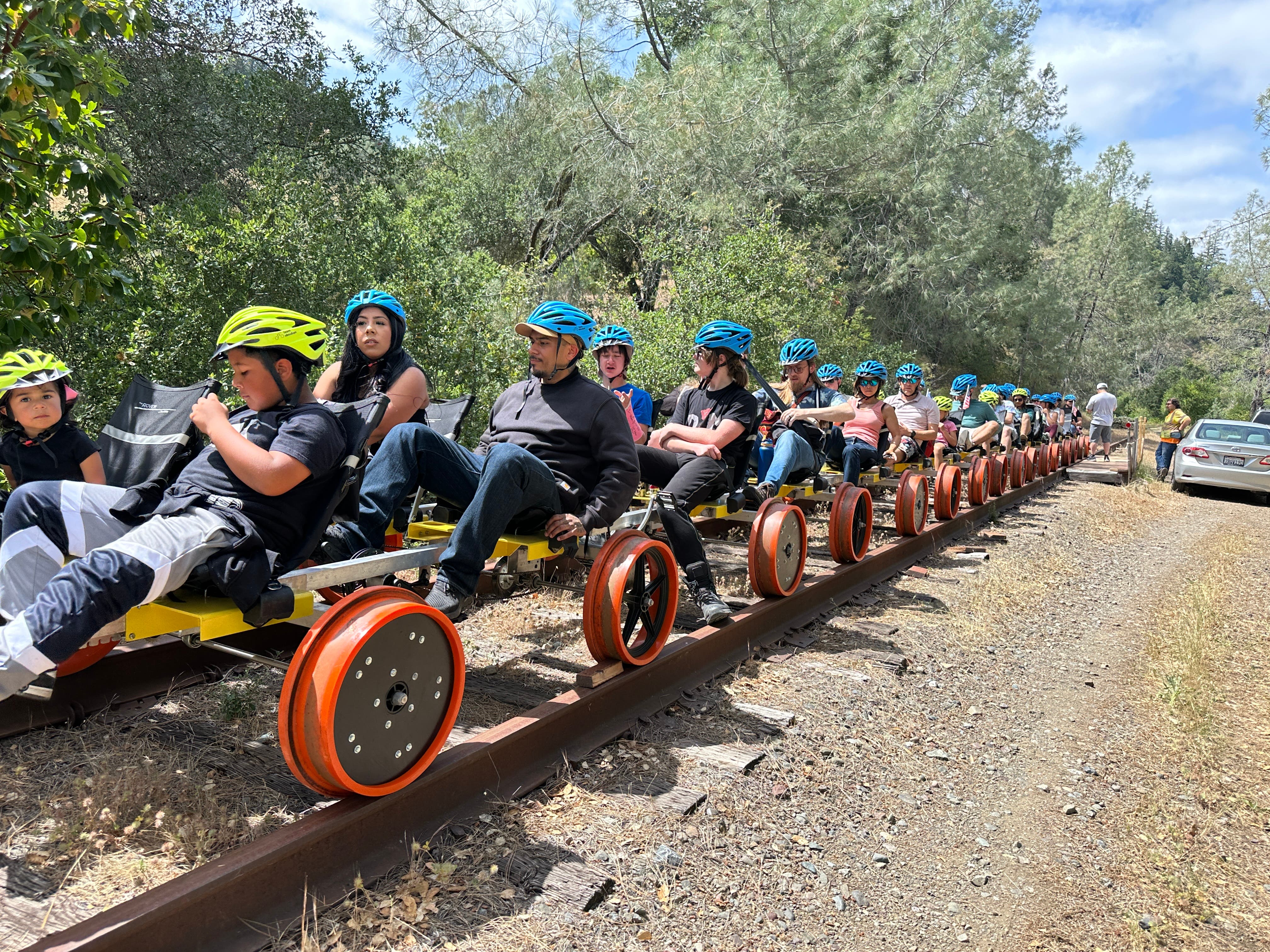 Father's Day Weekend Rides on the Russian River Railbikes