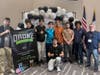 Members of the Harmony School of Innovation-Dallas drone team, Team 60455A, pose together after earning first place at the 2026 South Central Aerial Drone High School Championship.