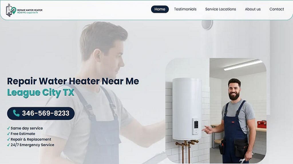 Repair Water Heater Near Me League City TX