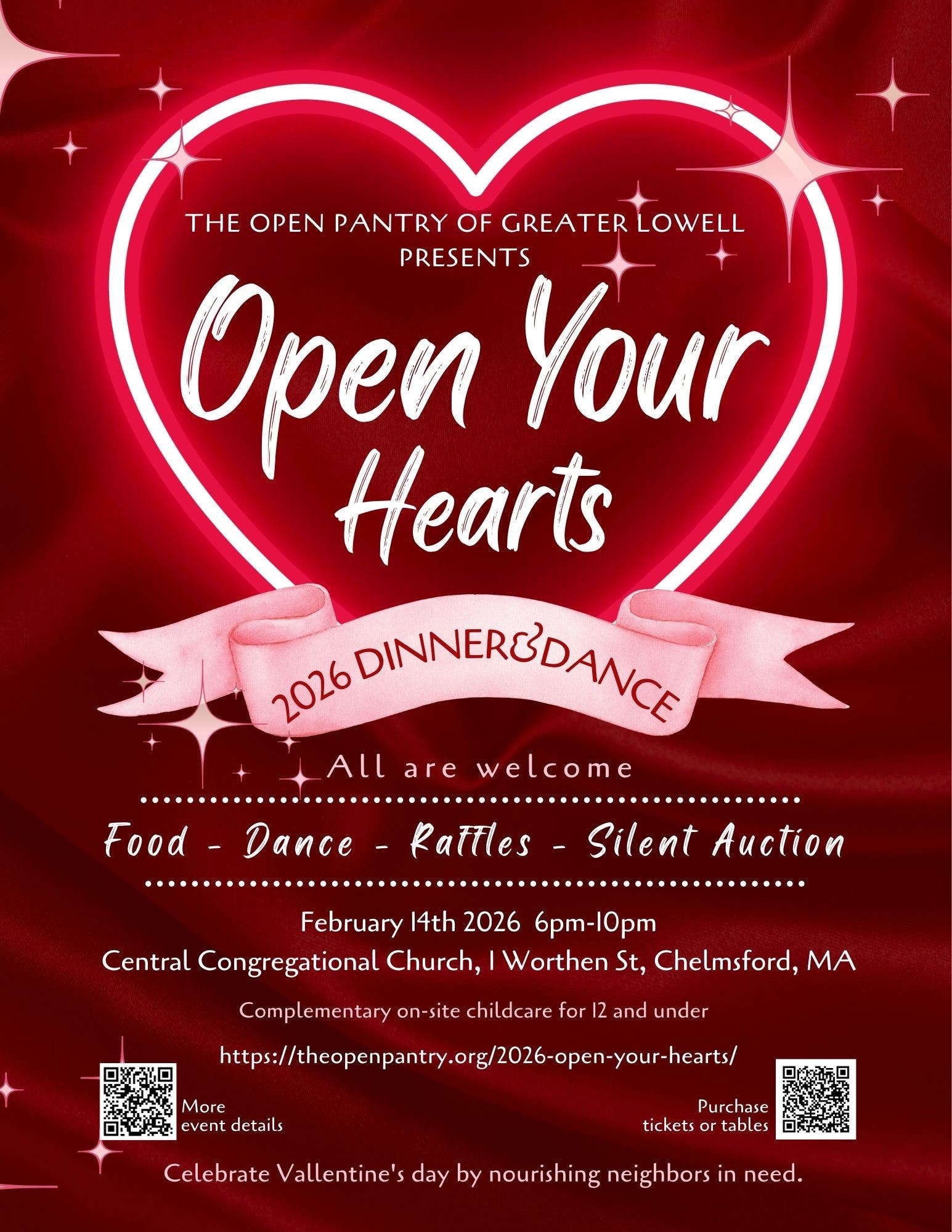 Open Your Hearts Valentine’s Dinner & Dance!