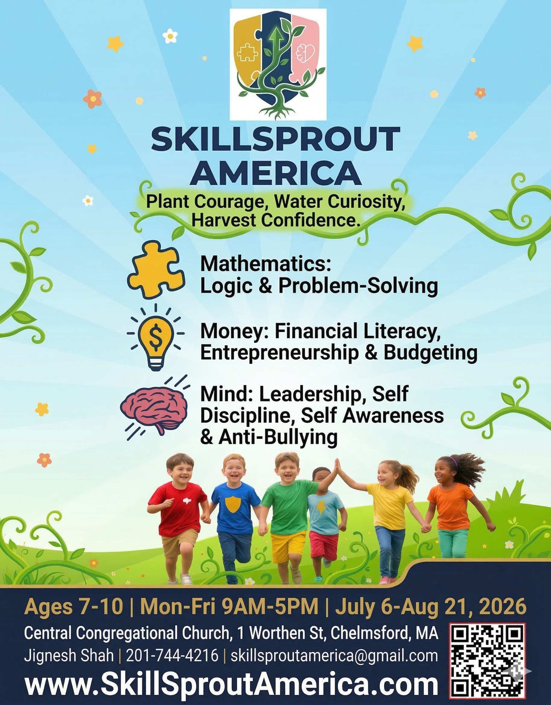 SkillSprout America—a Math–Money–Mind Summer Academy!