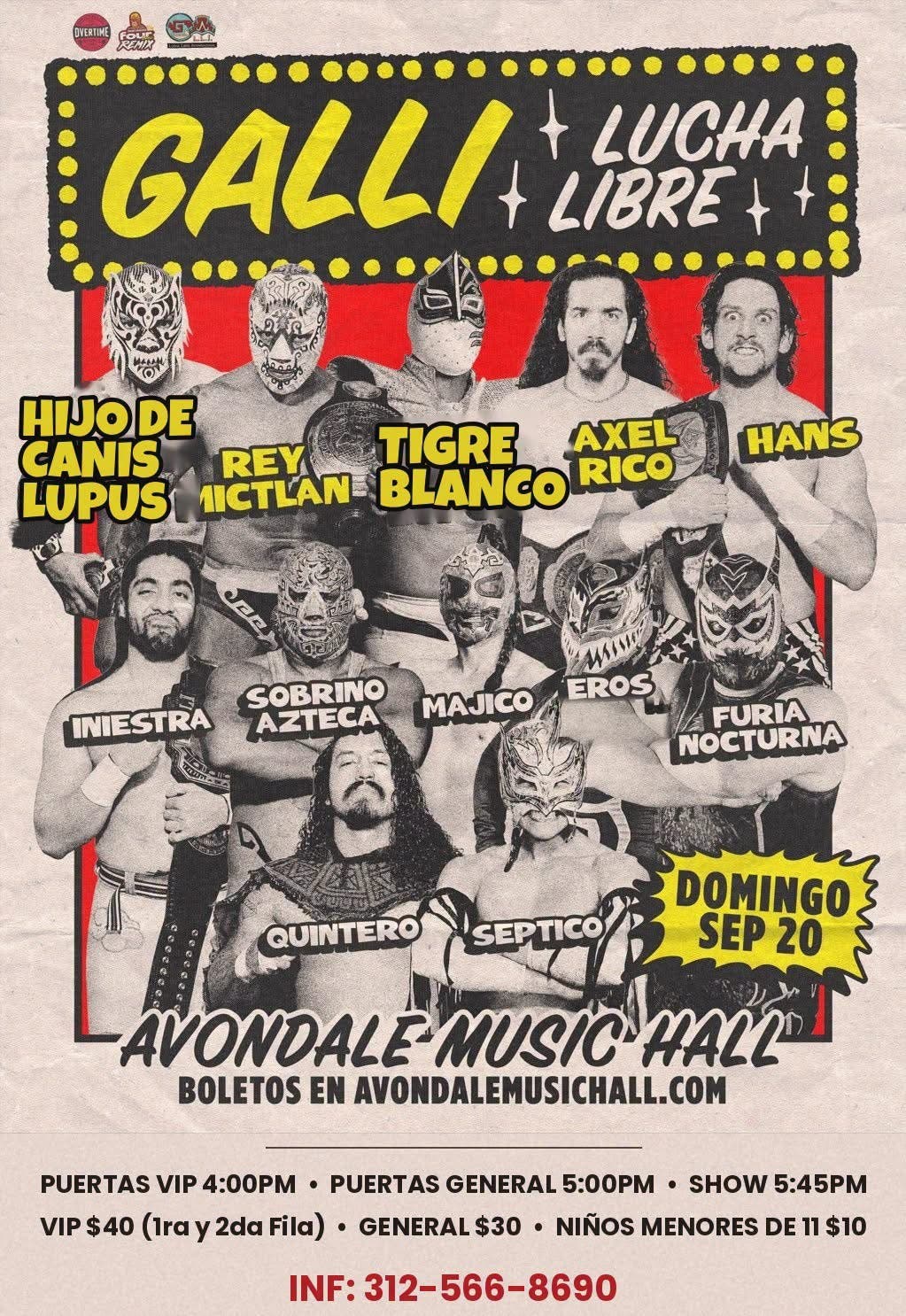 Galli Lucha Libre at Avondale Music Hall