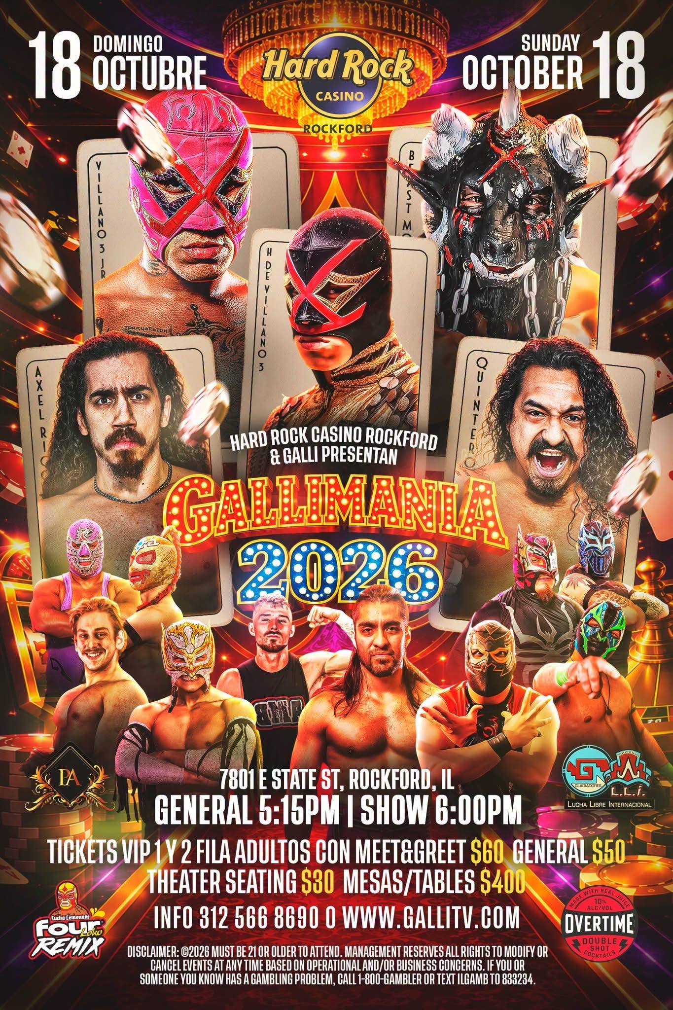 Gallimania 2026: Illinois biggest Lucha Libre show
