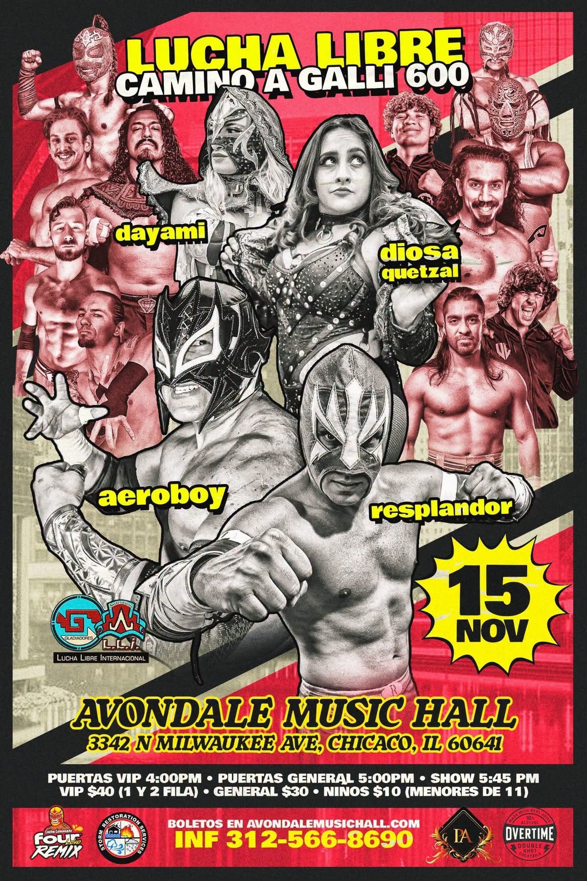 Galli Lucha Libre’s Road to Galli 600, Avondale Music Hall, November 15, 2026