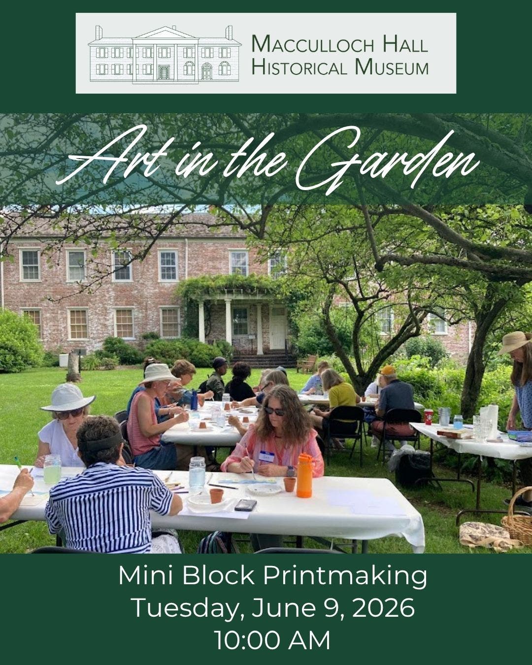Art in the Garden - Mini Block Printing