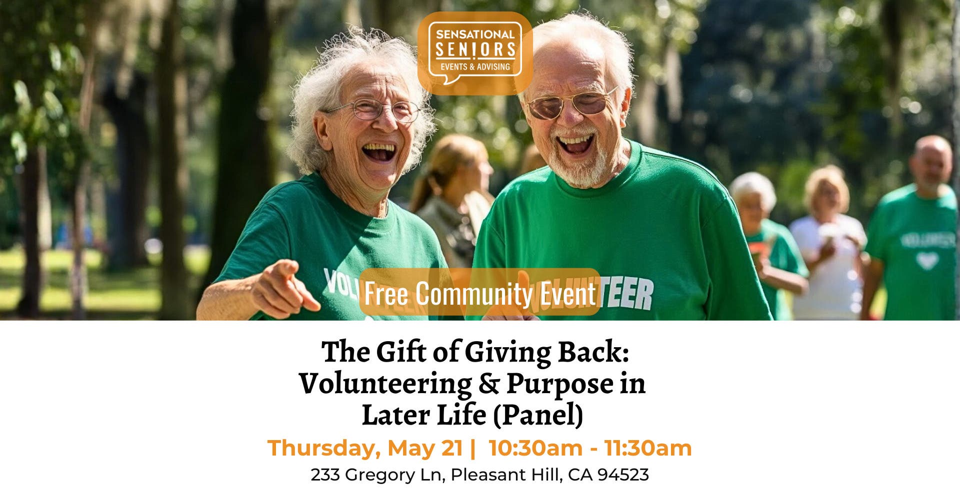 The Gift of Giving Back: Volunteering & Purpose in Later Life (Panel)