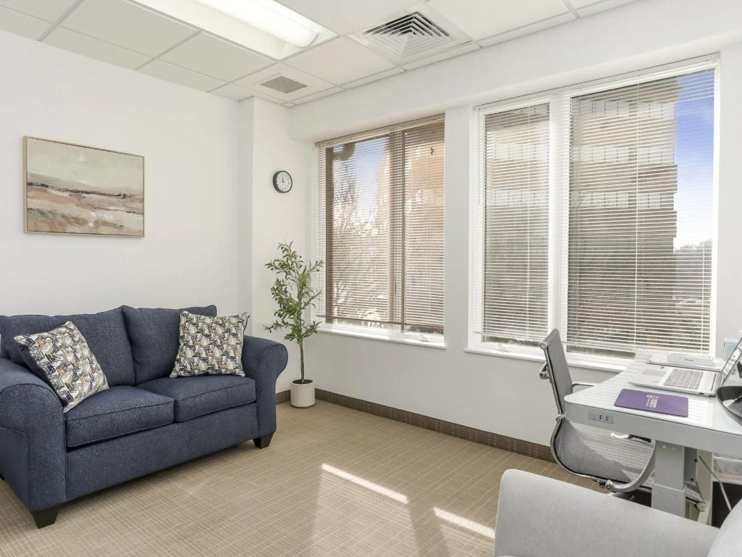 A therapy consultation room at Novara Recovery Center in Fairfax, VA.