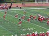 Danny Nuccio (#33) of Plainfield North, Matthew Janiak (#5) of Plainfield South, and Philip Carlton Jr. (#28) of Plainfield Central. Linebacker Unit for North Central College