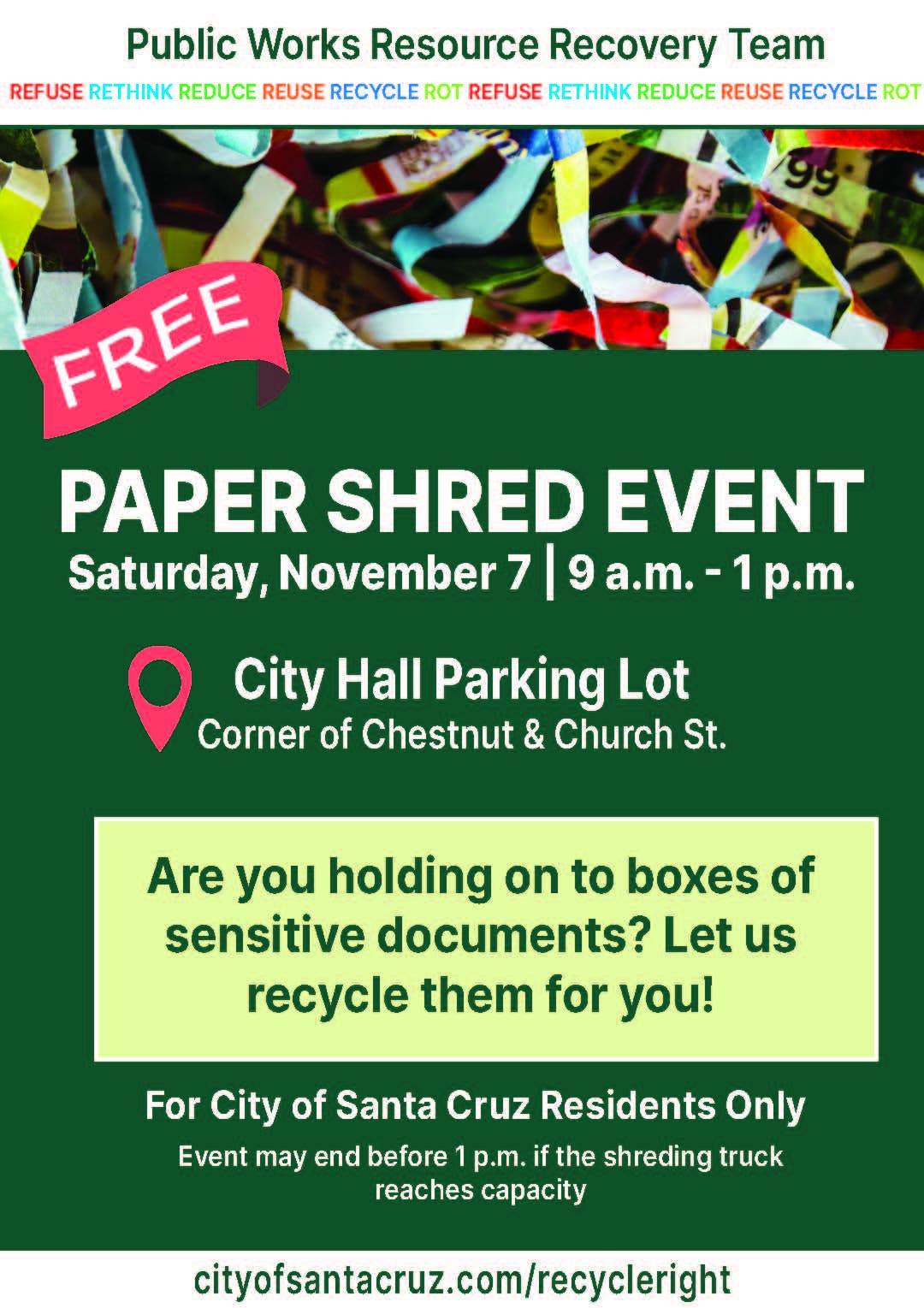 Fall Paper Shred Event