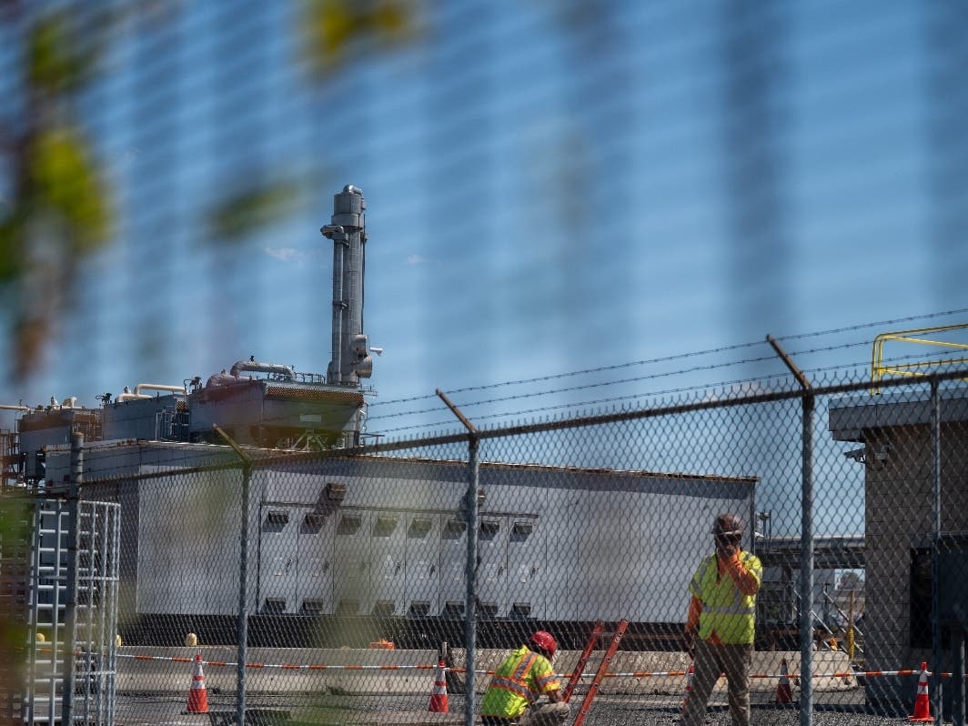 National Grid’s liquefied natural gas facility along the Greenpoint waterfront in Brooklyn.