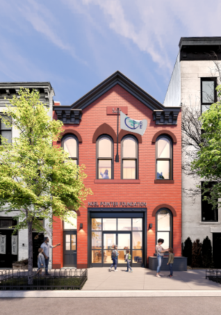 Workers will restore the building's brick and terra-cotta facade and replace the existing garage doors with glass windows, bringing more daylight into the former firehouse.