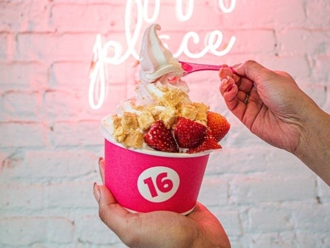 The frozen yogurt chain is bringing 16 rotating flavors, more than 50 toppings and a weekend of giveaways to Park Slope.