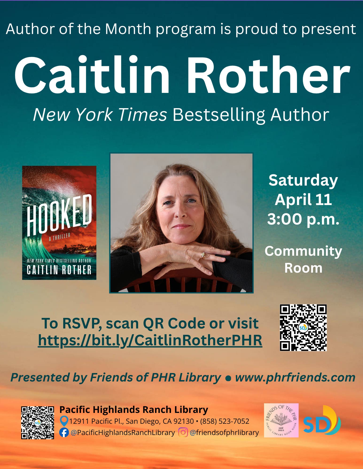 Apr 11 | Author of the Month - Caitlin Rother | San Diego, CA Patch