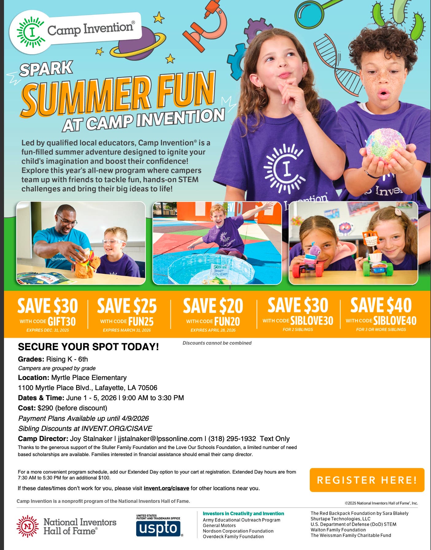 Camp Invention, June 1 - 5
