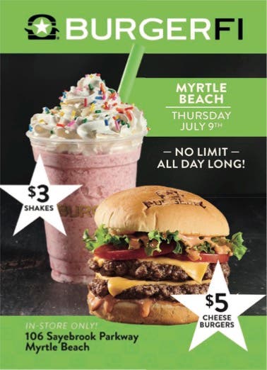 BurgerFi Myrtle Beach Customer Appreciation Event