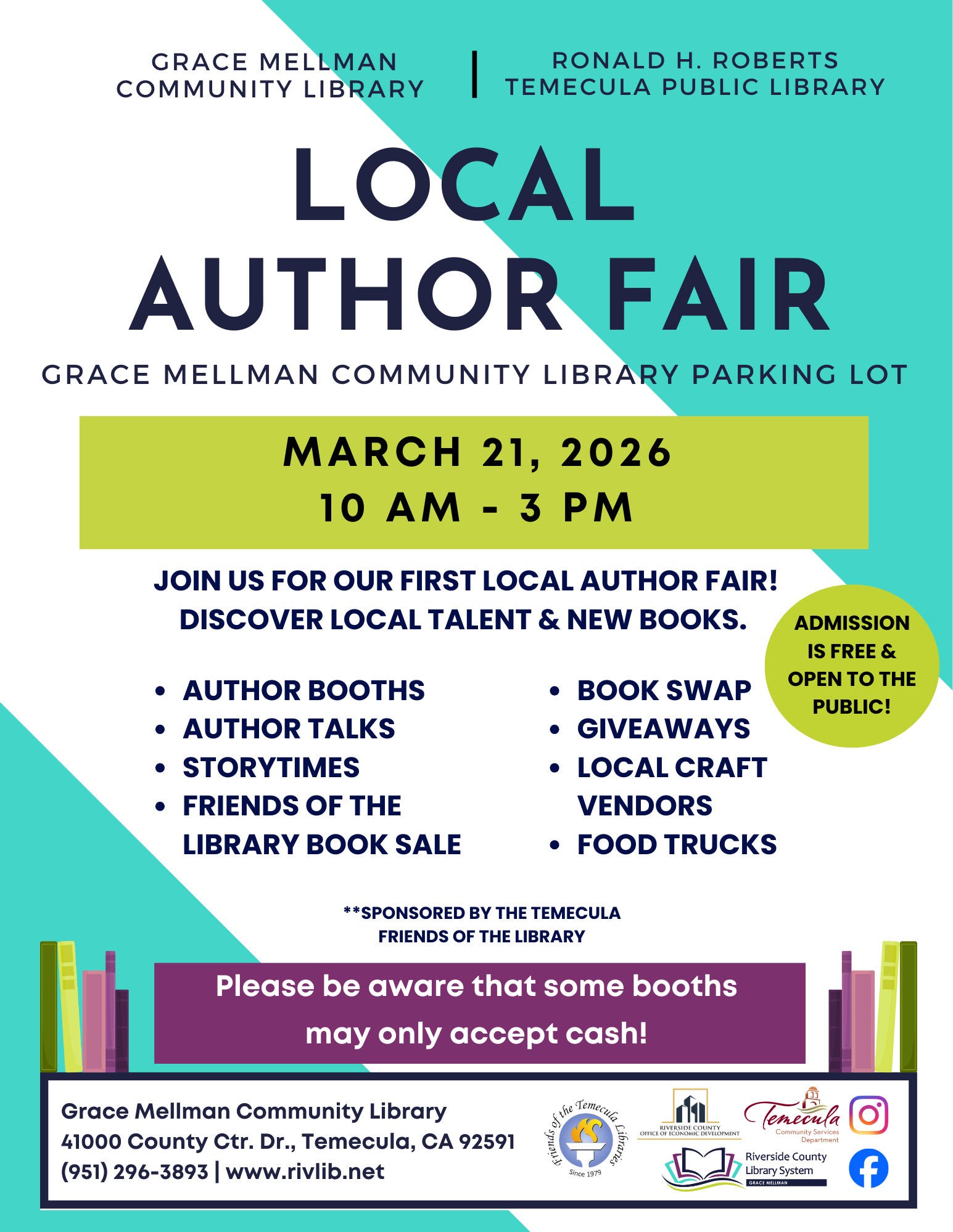 Temecula Libraries First Annual Author's Fair