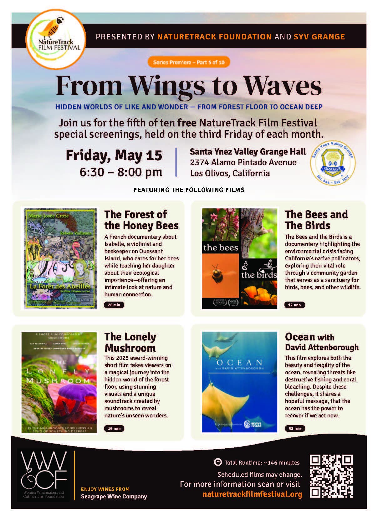 NatureTrack Presents– Special Film Screening: From Wings to Waves