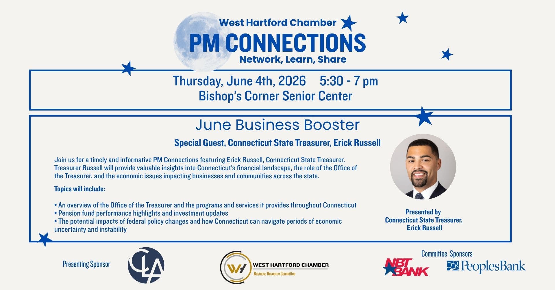 PM Connections-CT State Treasure, Erick Russell