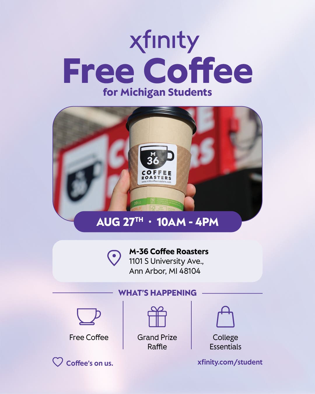 Free Coffee for Michigan Students