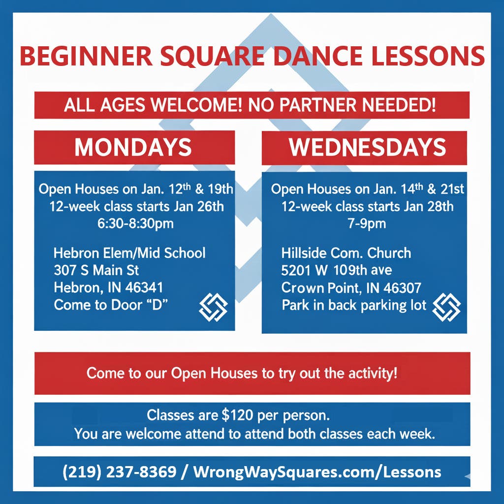 Beginner Square Dance Lessons - Open House!