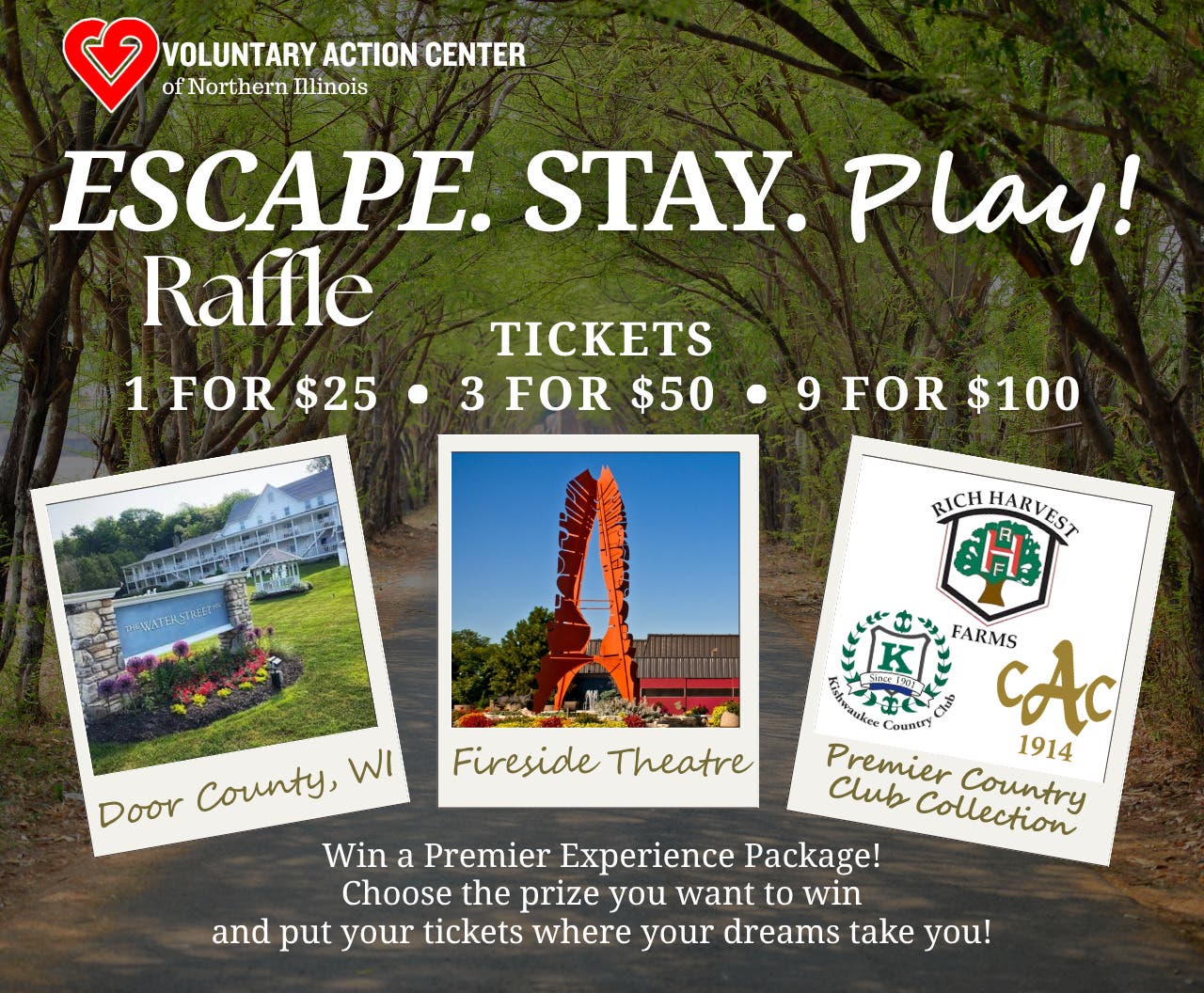 Voluntary Action Center's Escape. Stay. Play! Raffle Fundraiser for Meals on Wheels in DeKalb Co